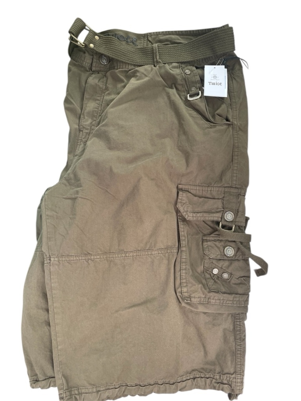 Twice men’s Olive Cargo Shorts with Utility Pockets SZ 40